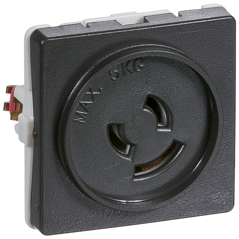 Fuga Lampestikkontakt med jord 50x50 koksgrå