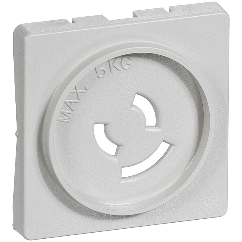 Fuga Afdækning lampestikkontakt 50x50 lysegrå