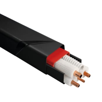 LuftX® kanal 80 x 60 mm sort