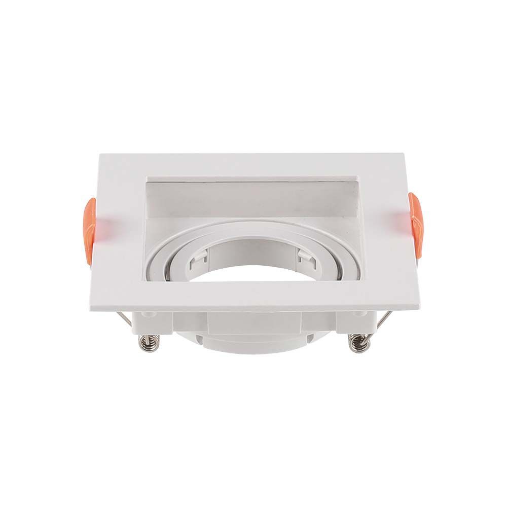 V-Tac Pro GU10 Firkantet Hvid Lampe med 3 års garanti