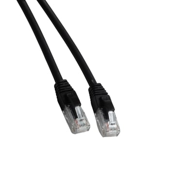 Patchkabel SD Kat. 6A UTP 1M LSZH Sort