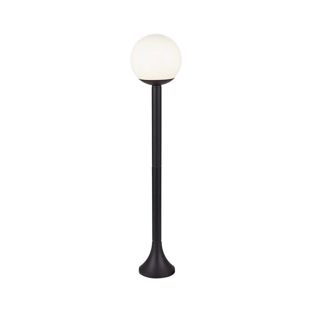 V-Tac Pro Standlampe (1*E27) - Mat Sort, Opal Plast Kugle - 3 års garanti