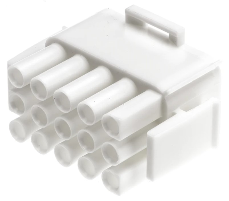 Universal MATE-N-LOK stikhus - 3x5pol han/hun (6,35mm)