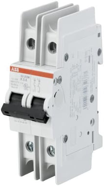 Automatsikring C 6A 2-polet C-karakteristik UL 489 brydeevne 10kA 230/400V AC 35mm bred