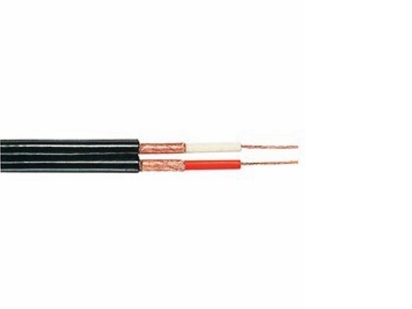 Phonokabel - 2x0,25mm² skærmet twin, Sort (metervare)