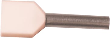 Isoleret TWIN-terminalrør A0,75-12ETW2 2x0,75mm2 L12 Hvid