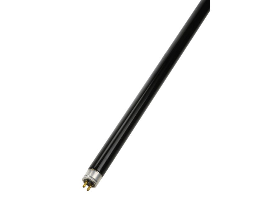 T5 UV-A sortlysrør - 11W/34V, G5 sokkel (Ø16x212mm) blå/sort