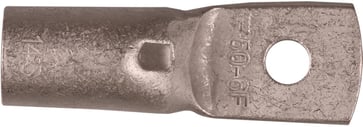 Cu-rørkabelsko smal laske KRFN50-10 50mm2 M10