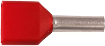 Isoleret TWIN-terminalrør A1,5-12ETW2 2x1,5mm2 L12 Rød
