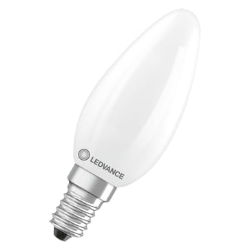 LEDVANCE LED kerte mat 470lm 3,4W/827 (40W) E14
