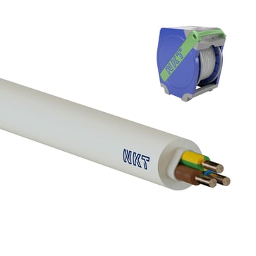 Installationskabel NOIKLX 90° 3G1,5 Dca Lysegrå Qaddy 500 M, Kampagnepakke 3033800135