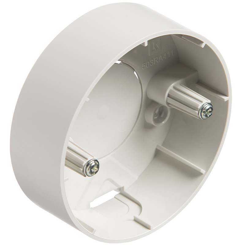 Underlag for Ø83mm. Lampeudtag Lysegrå (Ny model)