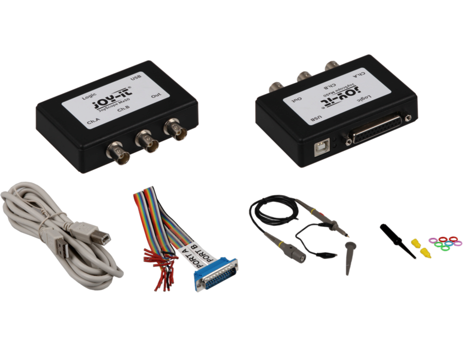 Mini 2 kanal PC USB oscilloskop m. logic analyser - 48MHz