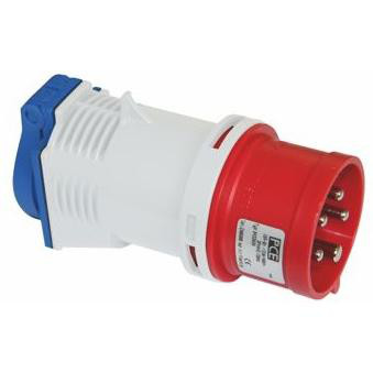 CEE kompaktforgrener, 400V/16A ind/DK ud