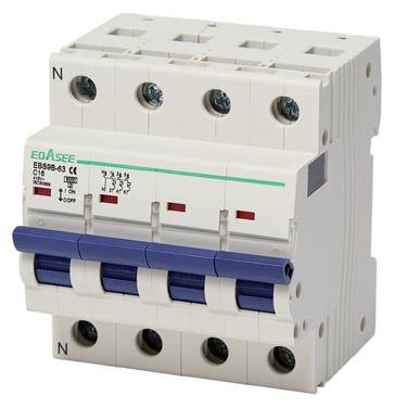 Automatsikring 3P+N 6KA C-Kar 16A