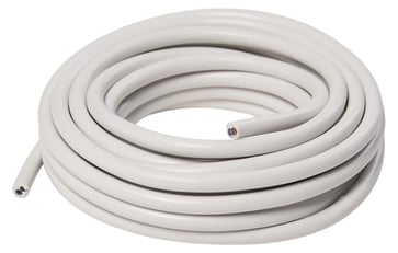Plastledning rund 5 meter hvid