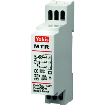 MTR500M Elektronisk kiprelæ/timer med soft start/stop til Din-skinne.