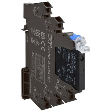 Slimline  SSR 6 mm inklusiv sokkel DC output MOSFET 3 A push-in terminaler 24 VDC
