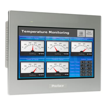 10" Wide touch panel display 2COM 2Ethernet USB host&device 24VDC GP-ProEX model