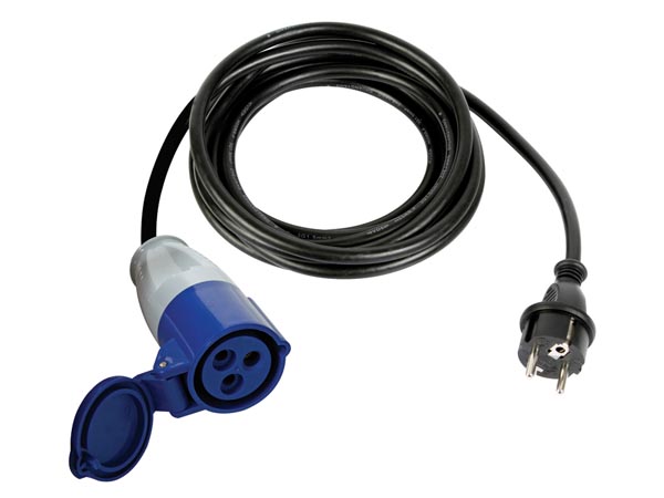 CEE adapterkabel - CEE7/7 han til CEE hun, 3G2.5 (3m)