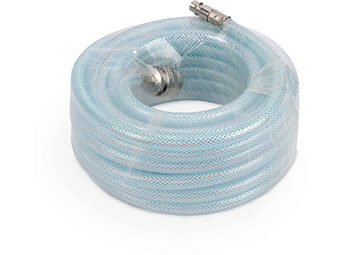 Trykluftslange 1/4" PVC m. stik (15m)