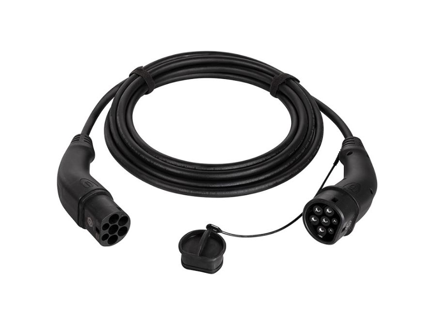 EV Ladekabel, til elbil - 22kW, 32A, 3-faset, type 2 (5m)