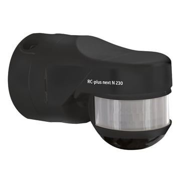 RC-plus next N 230 KNXs-DX 230 sort Tilstedeværelsessensor m. RGB/HCL temp og akustik KNX-secure kla