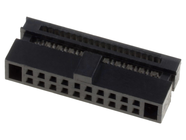IDC fladkabelstik - 20 pol (2x10) hun (0,635mm)