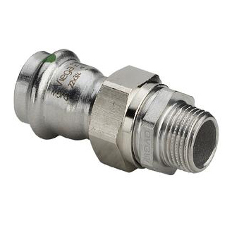 35 mm x 1.1/4" Union Sanpress Inox muffe/nippel