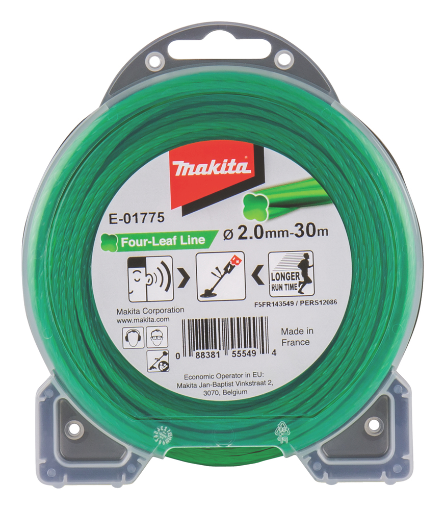 Makita nylontråd E-01775 Four-Leaf Line, 2,0 mm, 30 m