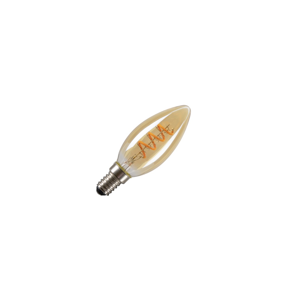 LED Kerte C35 E14 2W 80lm 2200K CRI80 325° guld
