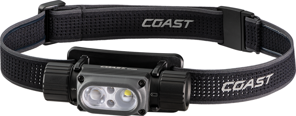 Coast WPH30R vandtæt, genopladelig pandelampe, 1000 lumen