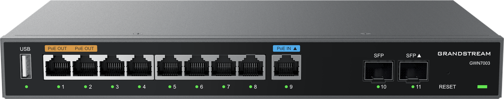 Grandstream GWN 7003 Router 9xWAN/LAN PoE ind/ud VPN