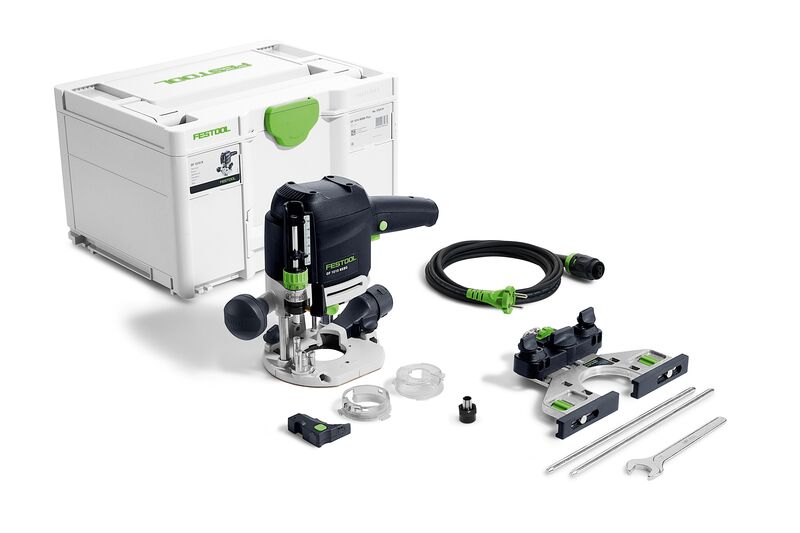 Festool overfræser OF 1010 REBQ-Plus, med tilbehør og systainer