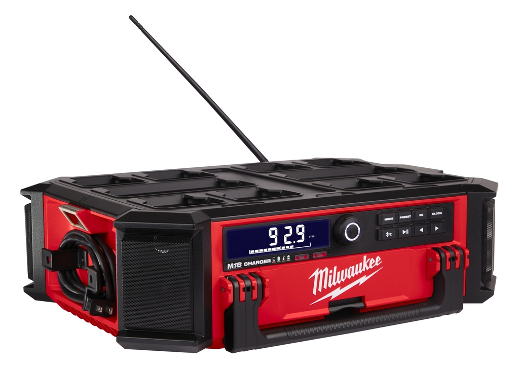 Milwaukee M18 PACKOUT™ DAB+ radio og lader PRCDAB+-0