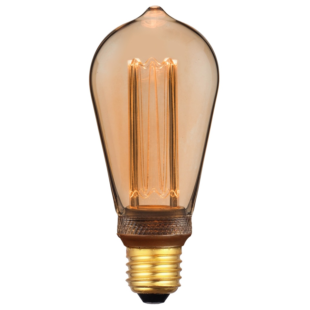 LED-Deko E27 ST64 Retro Edison 3,5W, dæmpbar, guld