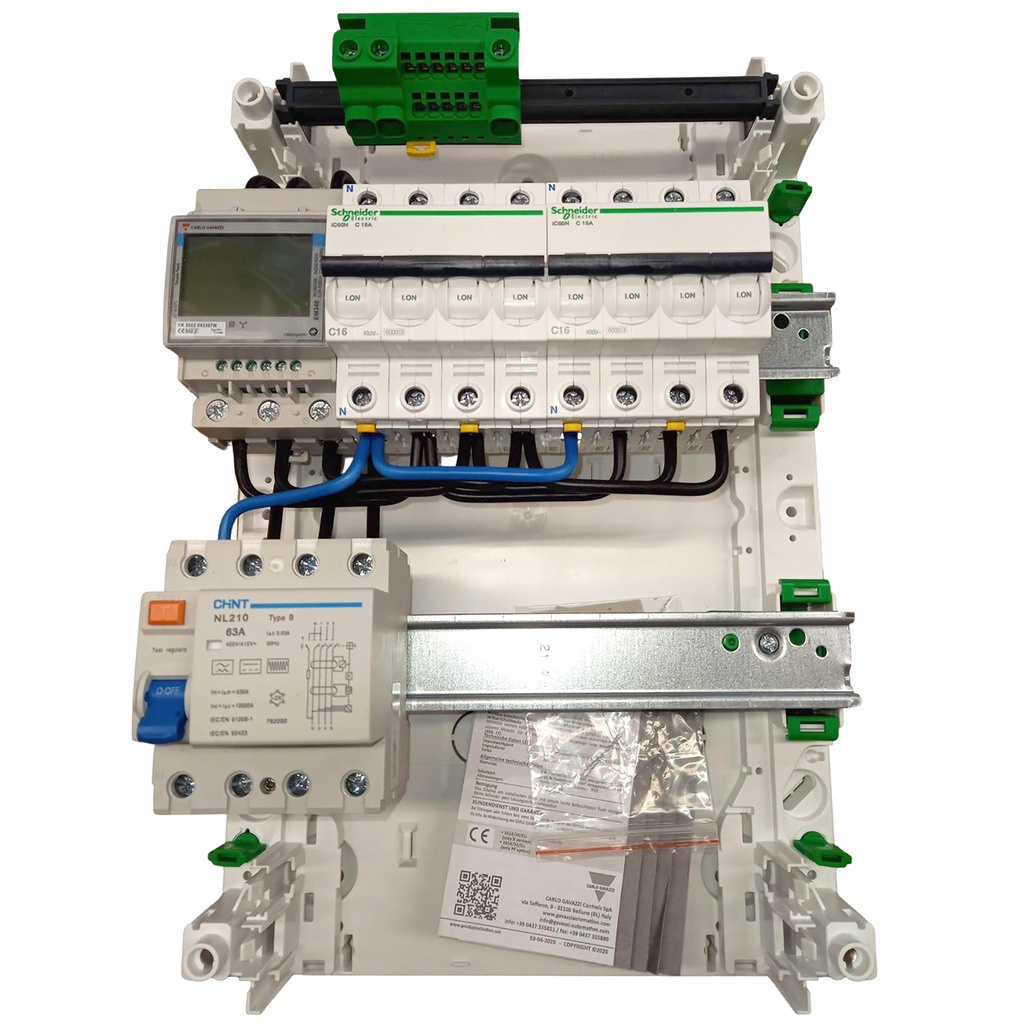 Boligtavle Resi9 CX 2x13 modul med RCD-B til varmepumpe