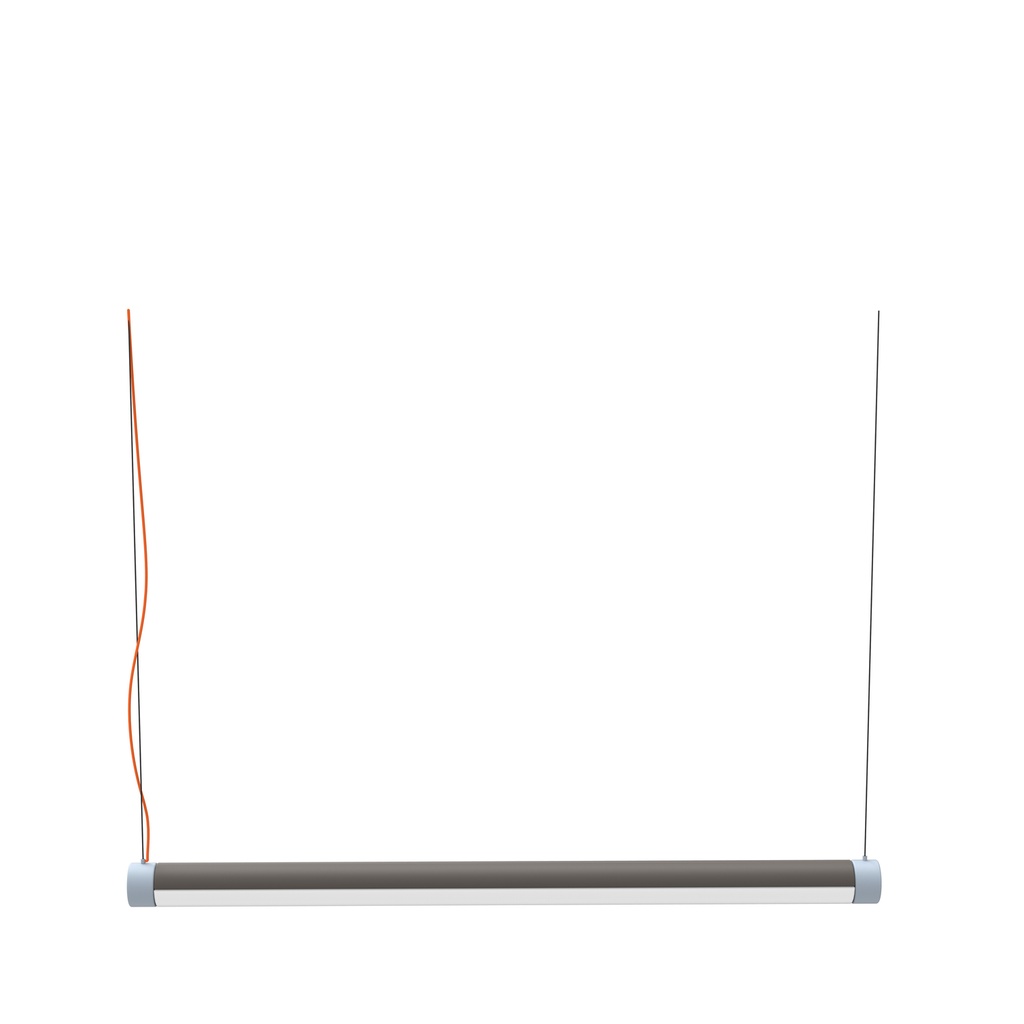 Hübsch Interplay LED pendel i aluminimium 85cm, brun/blå/orange