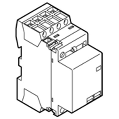 Kontaktor 4-pol 25A 400V AC spole 230V AC