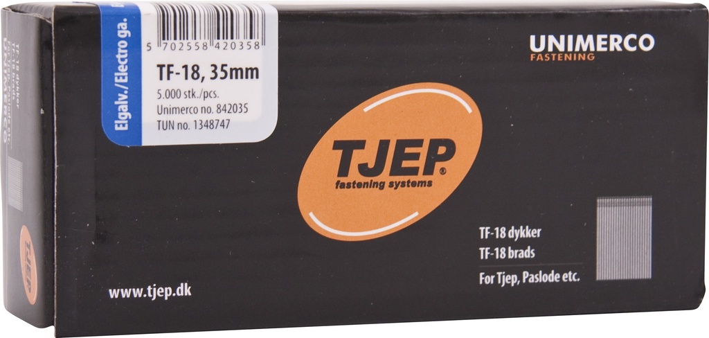 Stifter TF-18, 1,2 x 35 mm, FZB, 5000 stk.
