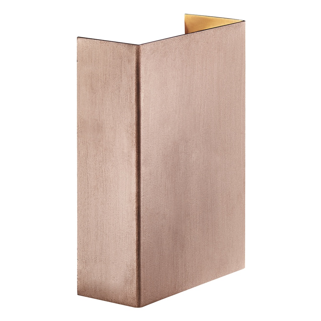 Fold 10 væg, 2x3,5W, 3000K, kobber