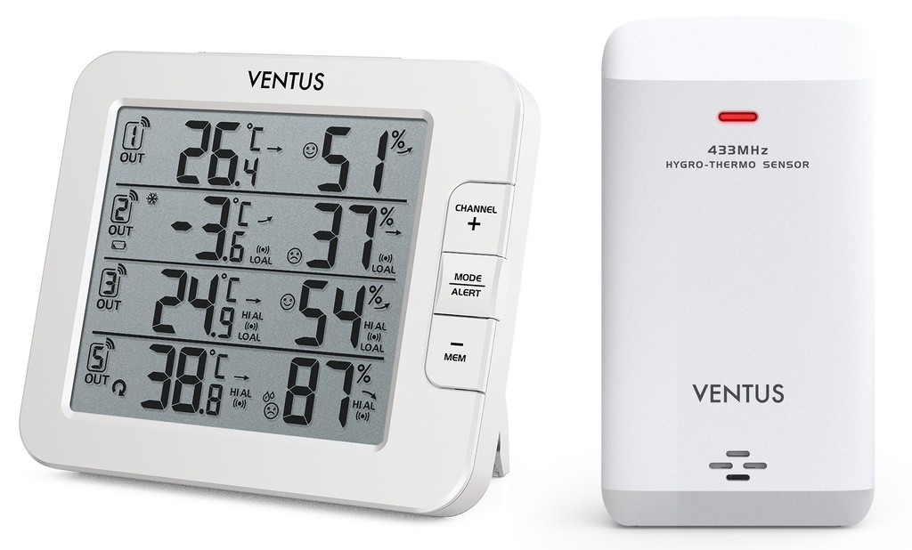 VENTUS Vejrstation med 3 sensorer