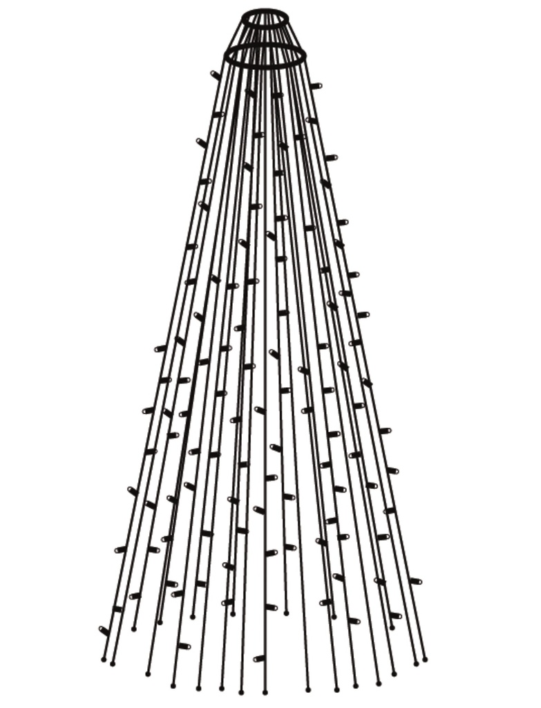 Top-Line Flagstangskæde 10,35m, 22drops, 22 drops, 1518L