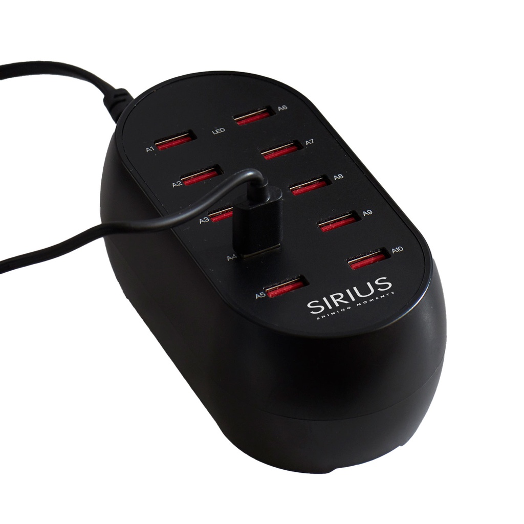 Decopower USB Oplader m/10 porte