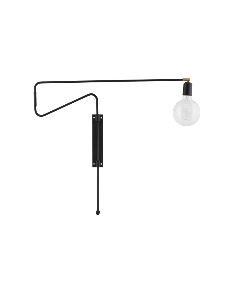 House Doctor Swing væglampe 70cm, sort