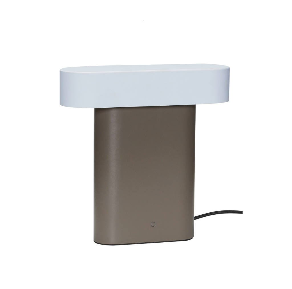 Hübsch Sleek bordlampe, dæmpbar, brun/lysegrå