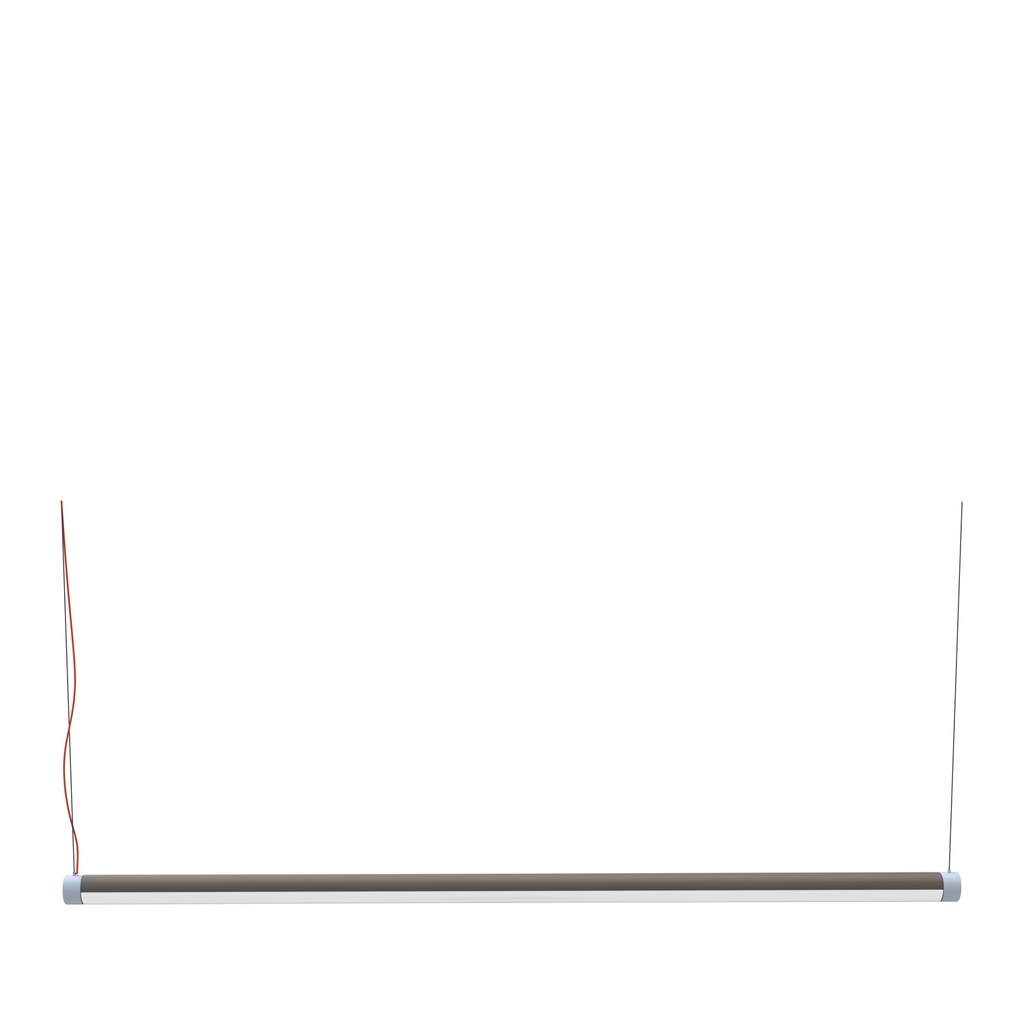 Hübsch Interplay LED pendel i aluminium 152cm, brun/blå/orange