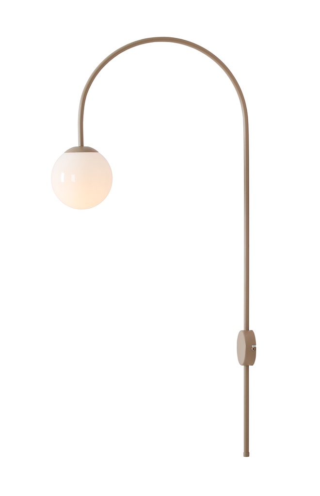 Aldex Una væglampe, max 10W LED, beige