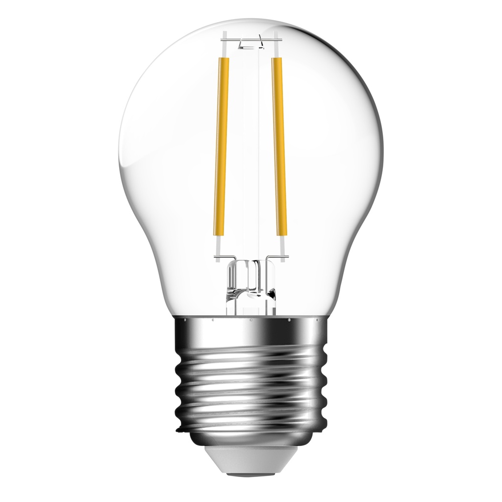 LED Filament, Krone G45, 4,8W, 2700K, 470 lumen dæmpbar, E27, klar