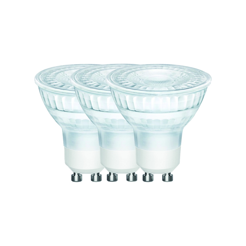 Pære GU10 4,9W 450 lumen 2700K klar (3-pak)